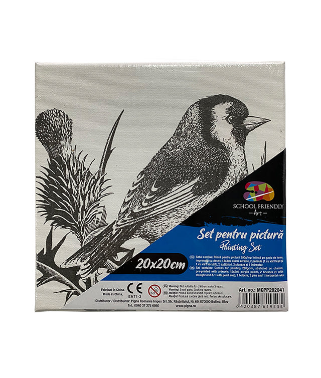 PANZA PREDESENATA PE SASIU 20 x 20 CM PASARE 2 SF ART PIGNA PANZA PREDESENATA PE SASIU 20 x 20 CM PASARE 2 SF ART PIGNA